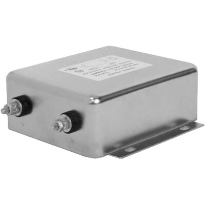 Filtr zasilania średnio-wysokiej wydajności, 1-stopniowy, 120 - 250 V AC, 10 A, montaż kołnierzowy, 50/60 Hz, RP120-10-4.7-QD