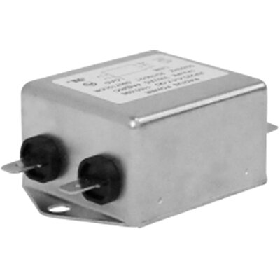 Kompaktowy filtr zasilania, 2-stopniowy, 120 - 250 V AC, 3 A, montaż kołnierzowy, 50/60 Hz, RP210-3-2.2-W