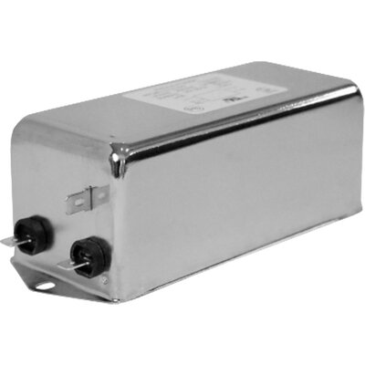 Filtr zasilania wysokiej wydajności, 2-stopniowy, 120 - 250 V AC, 16 A, montaż kołnierzowy, 50/60 Hz, RP240-16-10-QD