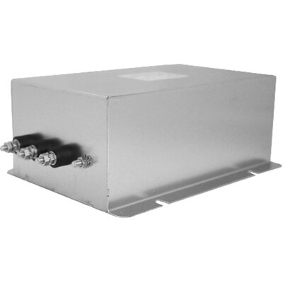 Filtr 3-fazowy jednostopniowy sieciowy delta, 480 V AC, 25 A, 1,00 mA @ 480 V, 60 Hz, montaż kołnierzowy, 50/60 Hz, RP300-25-100-W