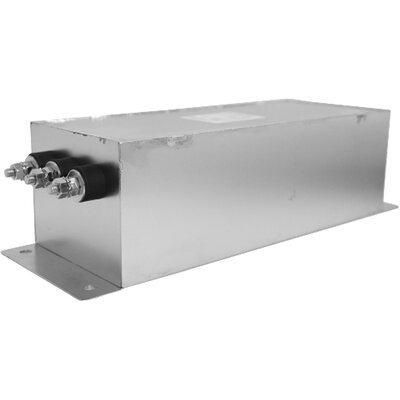 Filtr 3-fazowy dwustopniowy sieciowy delta, 480 V AC, 80 A, 0,10 mA @ 480 V, 60 Hz, montaż kołnierzowy, 50/60 Hz, RP325-80-10-C