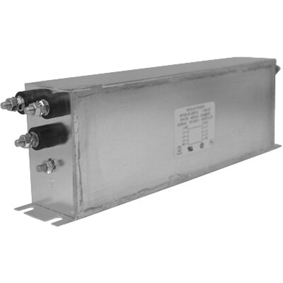 Filtr 3-fazowy jednostopniowy sieciowy delta typu bookshelf, 480 V AC, 75 A, 10,00 mA @ 480 V, 60 Hz, montaż kołnierzowy, 50/60 Hz, RP328-75-1000-W