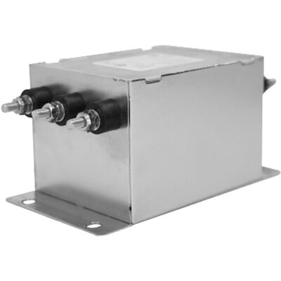 Filtr 3-fazowy kompaktowy jednostopniowy sieciowy delta, 480 V AC, 40 A, 0 mA @ 480 V, 60 Hz, montaż kołnierzowy, 50/60 Hz, RP360-40-0-S