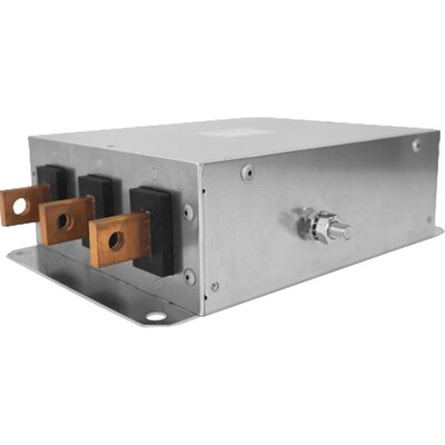 Filtr 3-fazowy kompaktowy EMI delta do linii zasilania, 480 V AC, 800 A, 20,00 mA @ 480 V, 60 Hz, montaż kołnierzowy, 50/60 Hz, RP370-800-2000-B
