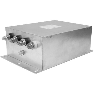 Filtr 3-fazowy jednostopniowy sieciowy gwiazda, 480 V AC, 65 A, 20,00 mA @ 480 V, 60 Hz, montaż kołnierzowy, 50/60 Hz, RP400-65-2000-W