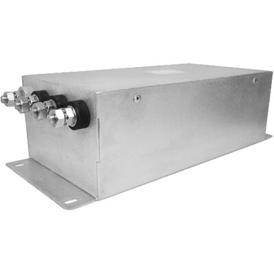 Filtr 3-fazowy jednostopniowy sieciowy gwiazda, 480 V AC, 200 A, 0,10 mA @ 480 V, 60 Hz, montaż kołnierzowy, 50/60 Hz, RP400-200-10-W