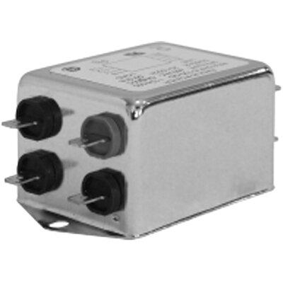 Ultrakompaktowy wysokowydajny 3-fazowy jednostopniowy filtr sieciowy gwiazda, 480 V AC, 6 A, 0,20 mA @ 480 V, 60 Hz, montaż kołnierzowy, 50/60 Hz, RP410HP-6-22-QD