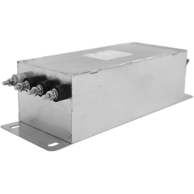 Filtr 3-fazowy dwustopniowy sieciowy gwiazda, 480 V AC, 30 A, 0 mA @ 480 V, 60 Hz, montaż kołnierzowy, 50/60 Hz, RP425-30-0-S