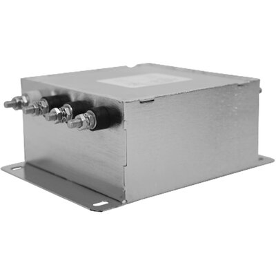 Filtr 3-fazowy EMI MIL/COTS do linii zasilania gwiazda, 480 V AC, 50 A, 3,50 mA @ 480 V, 60 Hz, montaż kołnierzowy, 50/60/400 Hz, RPM8000-50-S
