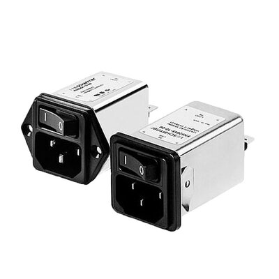 Filtr z gniazdem IEC 250 V AC, 1 A, wsuwka, FN9264-1-06