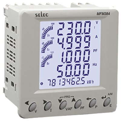 Analizator parametrów sieci MFM384, Modbus RTU, MFM384-C-CU-G