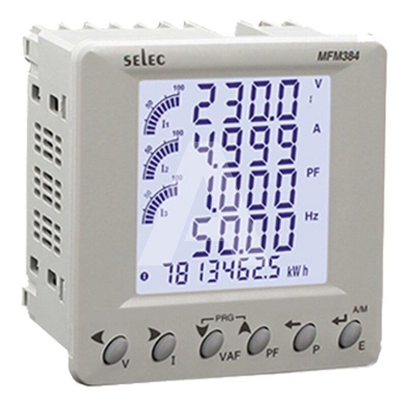 Analizator parametrów sieci MFM384, Modbus RTU, MFM384-C-CU-G