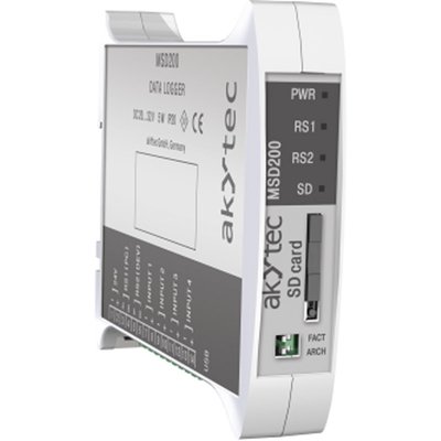 Rejestrator danych na szynę TH, 23x100 mm, MSD200