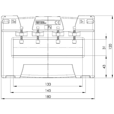Przekładnik prądowy nn ASK, GV51-2702F - schemat 1