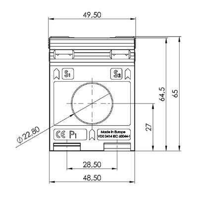 Przekładnik prądowy nn ASR, 1029 - schemat 1