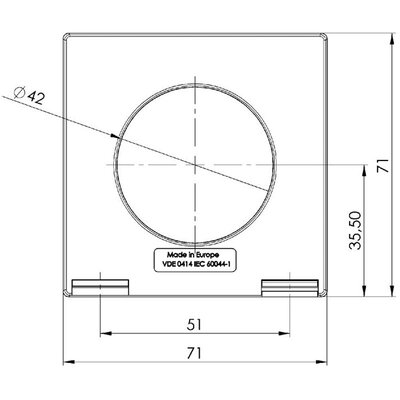 Przekładnik prądowy nn ASR, 26628 - schemat 1