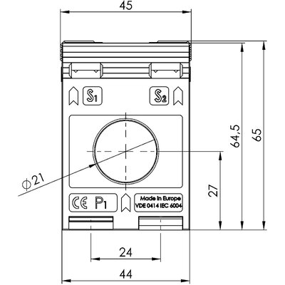 Przekładnik prądowy nn ASR, 26243 - schemat 1