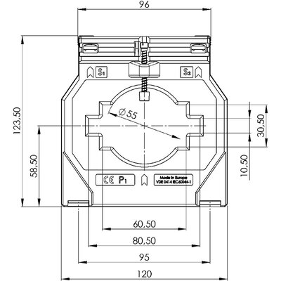 Przekładnik prądowy ASK, 21366 - schemat 1