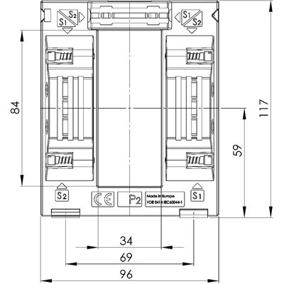 Przekładnik prądowy ASK, 100288-x - schemat 1