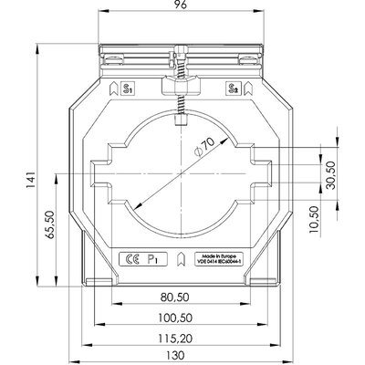 Przekładnik prądowy ASK, 22322 - schemat 1