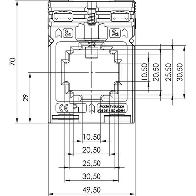 Przekładnik prądowy ASK, 92065 - schemat 1