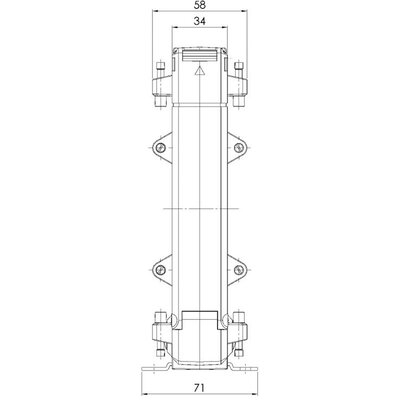 Przekładnik prądowy z otwieranym rdzeniem KBU, 80099 - schemat 2