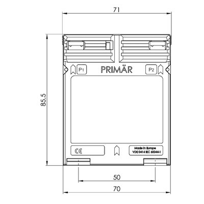 Przekładnik prądowy nn WSK, 31057 - schemat 1