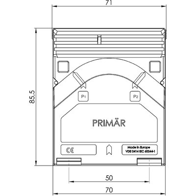 Przekładnik prądowy nn WSK, 35054 - schemat 1