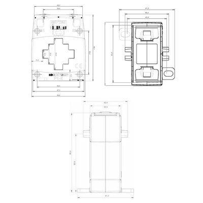 Przekładnik prądowy nn ENT, M4713- schemat
