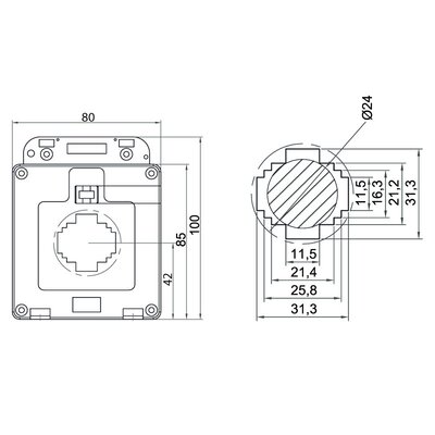 Przekładnik S30L, SGM-30L1255252S0$ - schemat