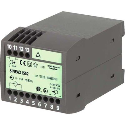 Przetwornik prądu Sineax I552 wej. 0-1 / 5 A, wyj. 4 - 20 mA, 85-230 V AC / DC, 133760