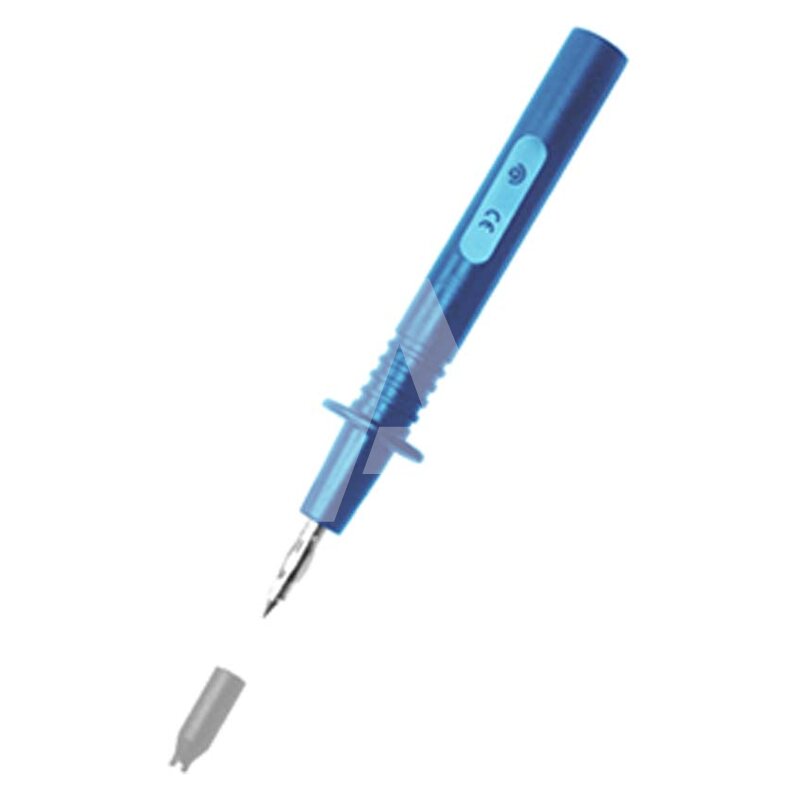 Sonda probiercza bezpieczna z gniazdem 4 mm, L = 115 mm, niebieska, 404-IEC-BL