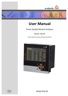 Stacjonarny analizator PQI-DE