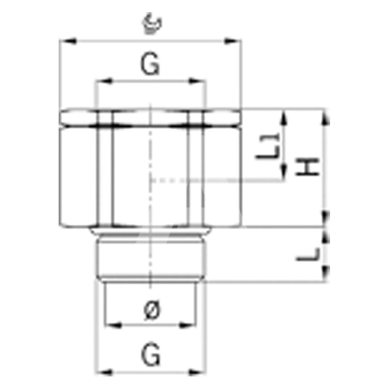 Uniwersalny reduktor obrotowy M16x1.5, 2410.17 - schemat
