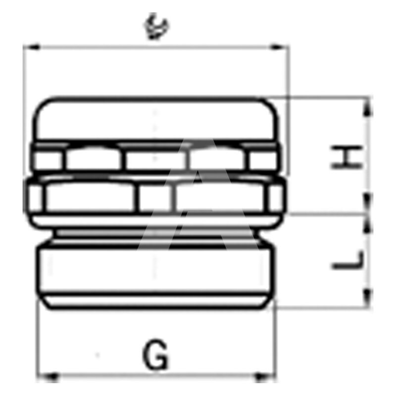 Element wyrównujący ciśnienie PG11, 2450.11.34 - schemat