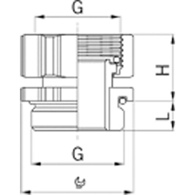 Uniwersalny reduktor obrotowy M16x1.5, 5000.17.50 - schemat