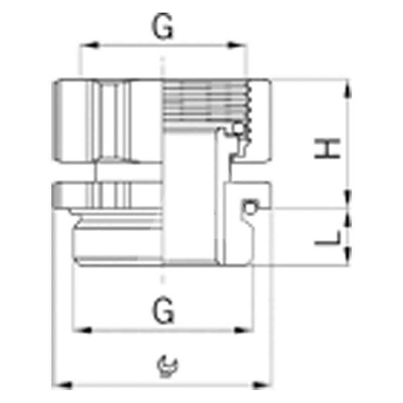 Uniwersalny reduktor obrotowy M16x1.5, 5000.17.50 - schemat