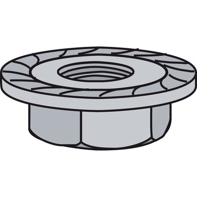 Nakrętka kołnierzowa ząbkowana M10, C6923.10G