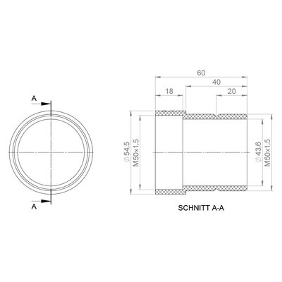 Przedłużenie gwintu, 52311 - schemat