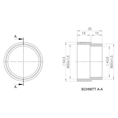 Przedłużenie gwintu, 52310 - schemat