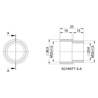 Przedłużenie gwintu, 52300 - schemat