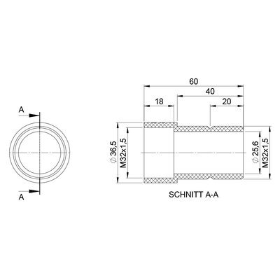 Przedłużenie gwintu, 52301 - schemat