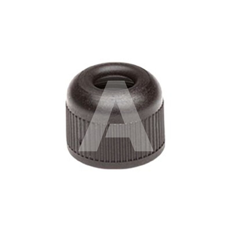 Okrągła nakrętka max D7.5 czarna, 6002002CC
