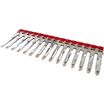 Mostek wciskany 2-polowy, izolowany, czerwony, PTP0202R