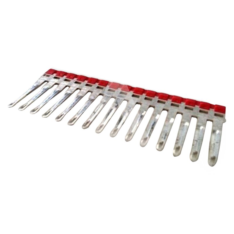 Mostek wciskany 2-polowy, izolowany, czerwony, PTP0202R