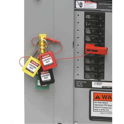 Prowadnice blokujące LOTO EZ Panel Loc - 203,20 mm, 051258 - zastosowanie2