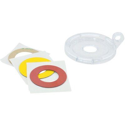 Blokada LOTO przycisku, (16 mm) transparentna, z wysoką osłoną , 130822