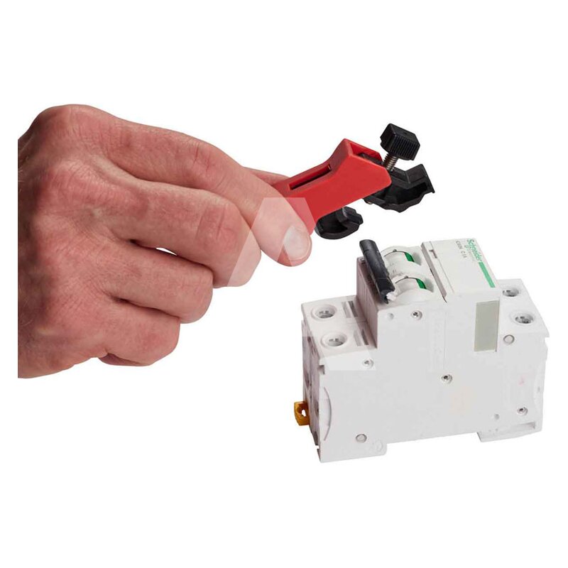 Uniwersalna mini blokada LOTO wyłączników nadprądowych, 149514 - aplikacja