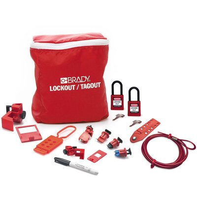 Zestaw blokad LOTO dla elektryka + kłódki, 196227