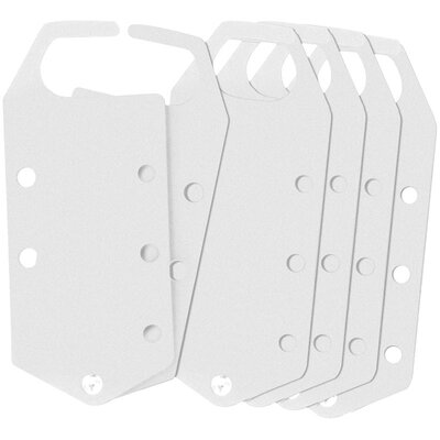 Blokada LOTO klamrowa z miejscem do opisania, srebrna , 225196